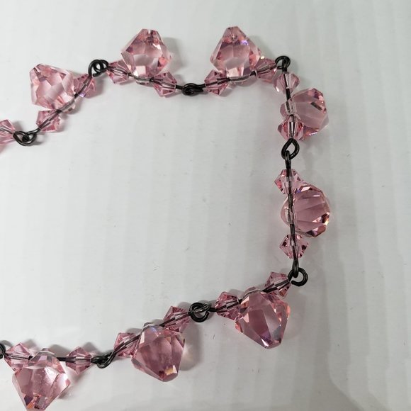 Beautiful Sparkling Pink Beaded Necklace - Picture 9 of 9